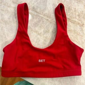 SET Active red sports bra